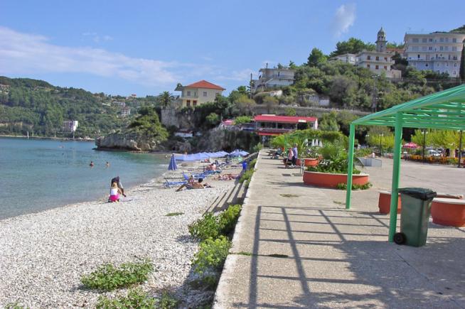 Poros beach in Poros Kefalonia