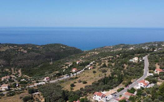 Prime Hillside Plot with Panoramic Sea Views in Atzoupades