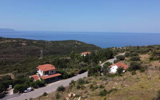 Prime Hillside Plot with Panoramic Sea Views in Atzoupades