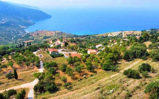 Seaview Plot Among Almond Trees in Agkonas – Rare Investment