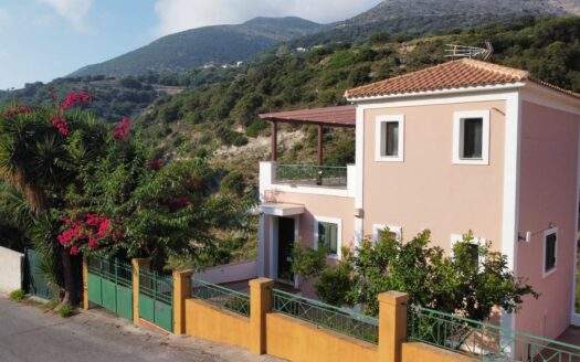 Turnkey Villa in Divarata with Panoramic View Above Myrtos