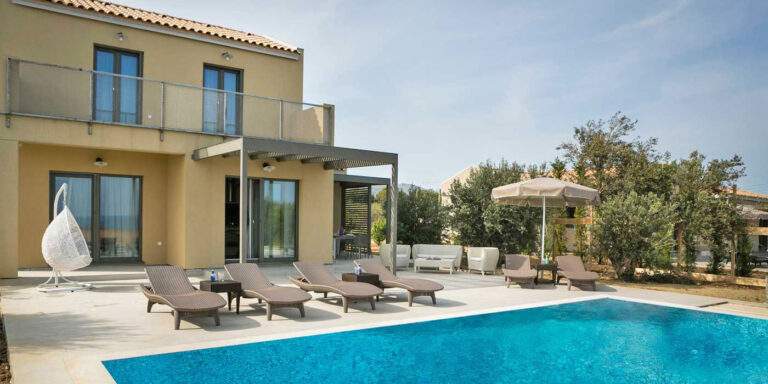 Elegant Twin Villas with Modern Design & Sea Views in Skala