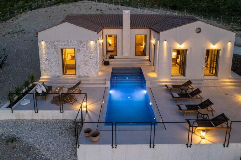 Luxury Villa above Assos with Panoramic Sea Views & Outdoor Lounge