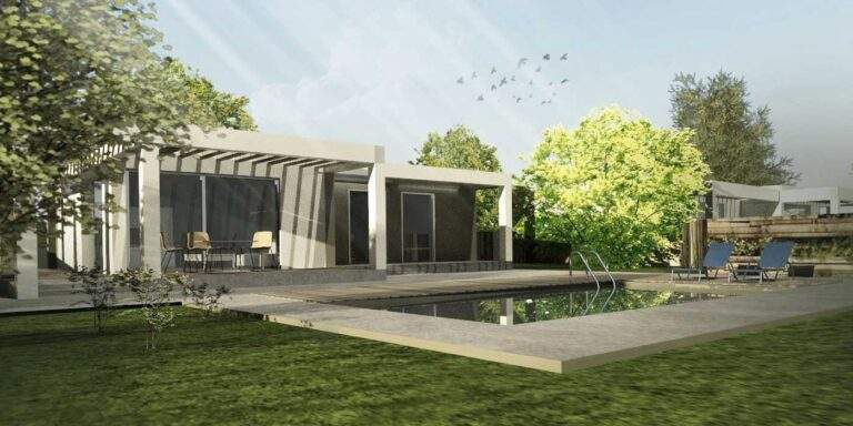 Secluded Twin Villas with Garden Terraces & Reflecting Pool in Svoronata