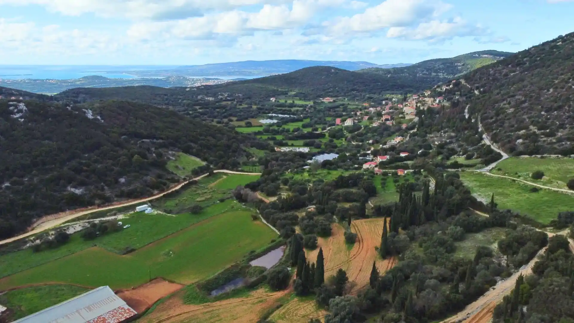 Troiannata village in Kefalonia